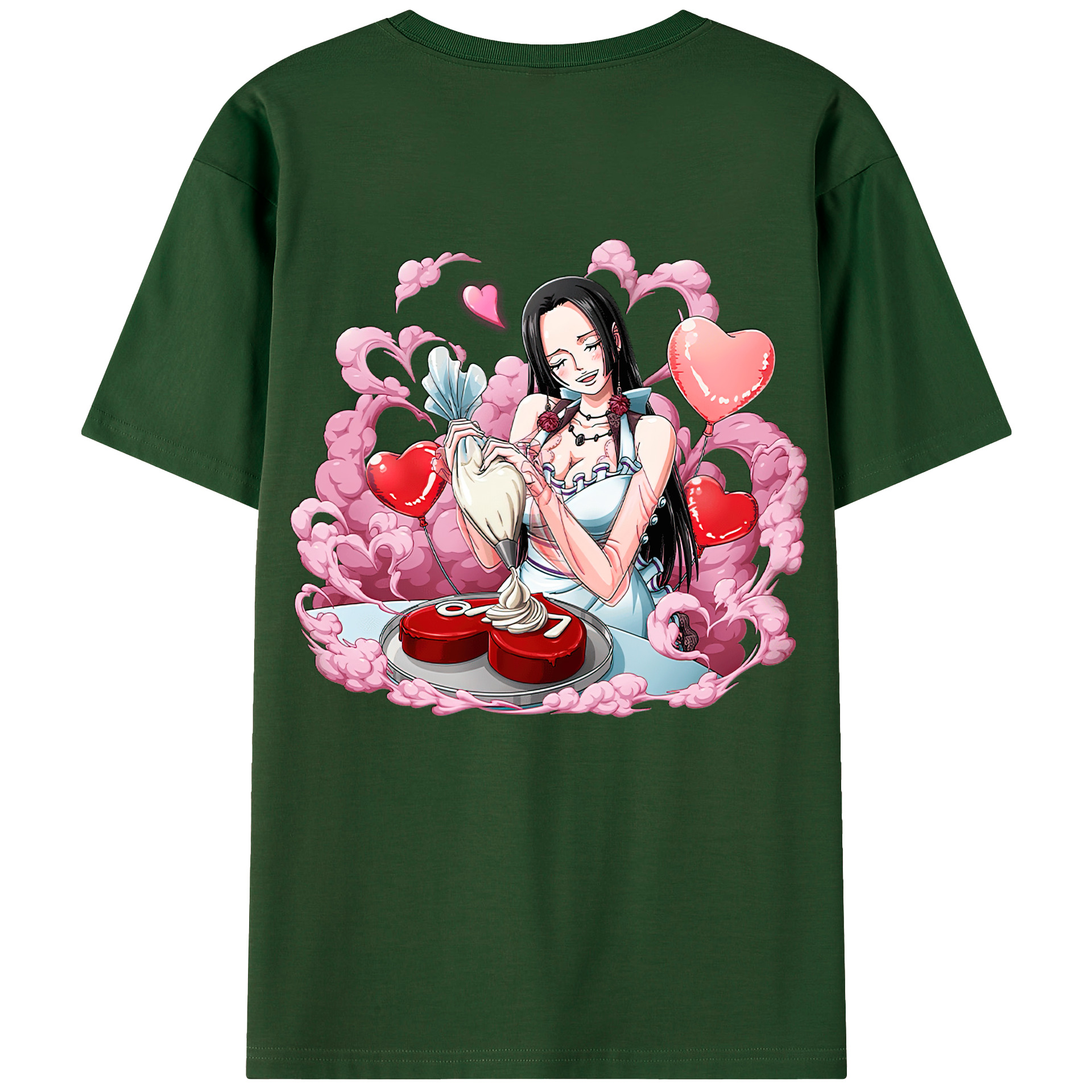 ワンピース ボア・ハンコック ONE PIECE Boa·Hancock 綿100％半袖Tシャツ（背面プリント）